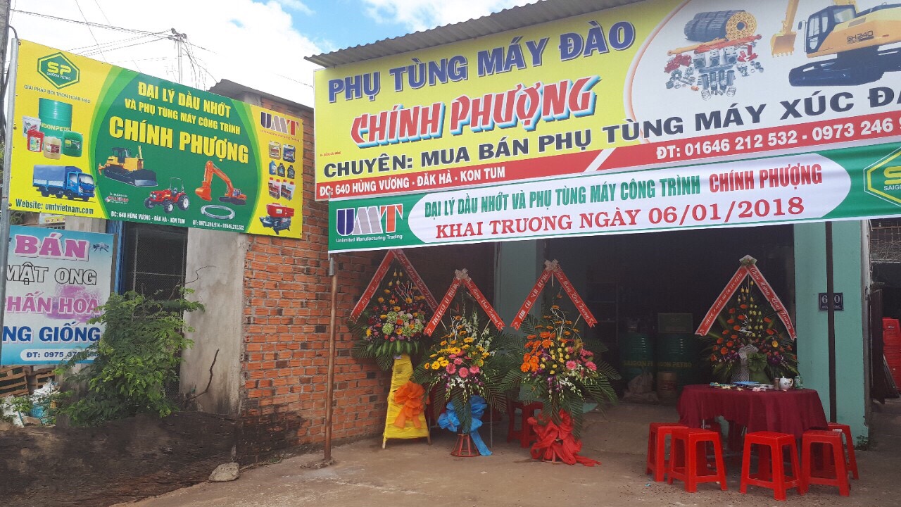 Khai Trương Đại Lý Dầu Nhớt Chính Phượng Thị Trấn Đak Hà, Kontum