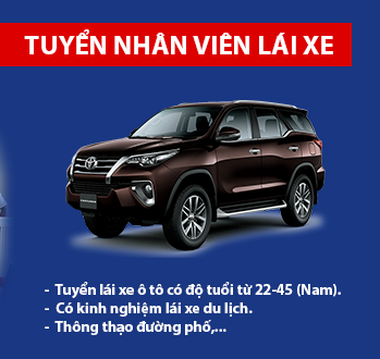 Tuyển dụng tài xế B2